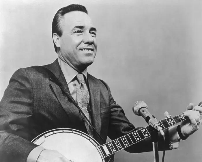 Framed Print : Portrait of Earl Scruggs Playing Banjo Framed Print : Portrait of Earl Scruggs Playing Banjo