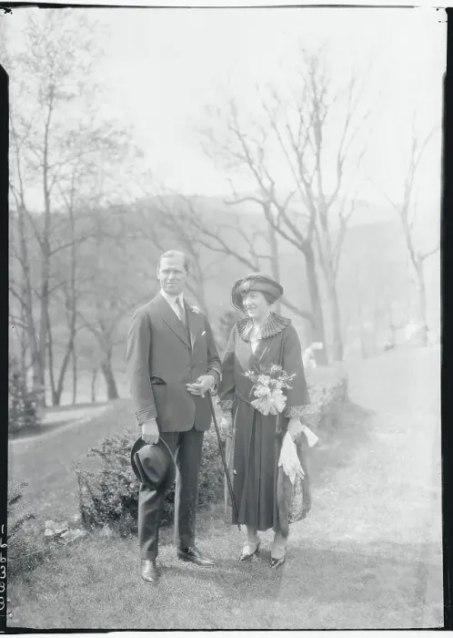 Framed Print : Portrait of Earl Sinclair with His Wife Framed Print : Portrait of Earl Sinclair with His Wife