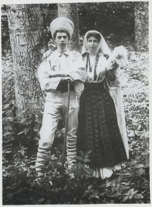 Framed Print : Portrait of Earlier Princess and Prince of Romania Framed Print : Portrait of Earlier Princess and Prince of Romania
