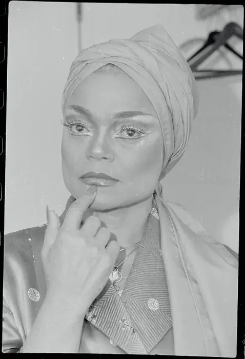 Framed Print : Portrait of Eartha Kitt
