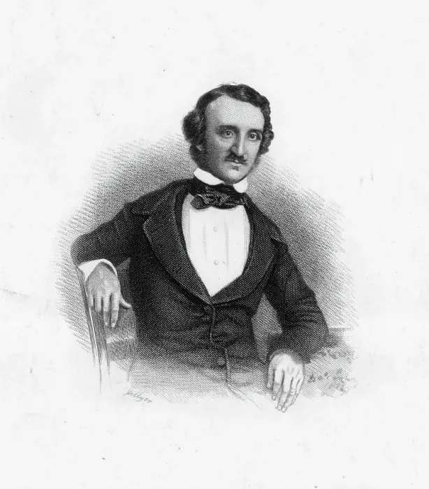 Framed Print : Portrait of Edgar Allan Poe Framed Print : Portrait of Edgar Allan Poe