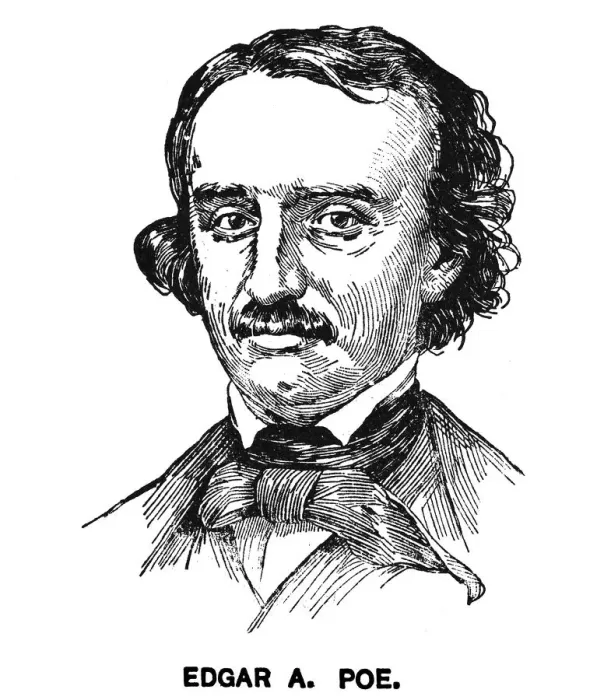 Framed Print : Portrait of Edgar Allan Poe, American writer, poet, editor, and literary critic Framed Print : Portrait of Edgar Allan Poe, American writer, poet, editor, and literary critic