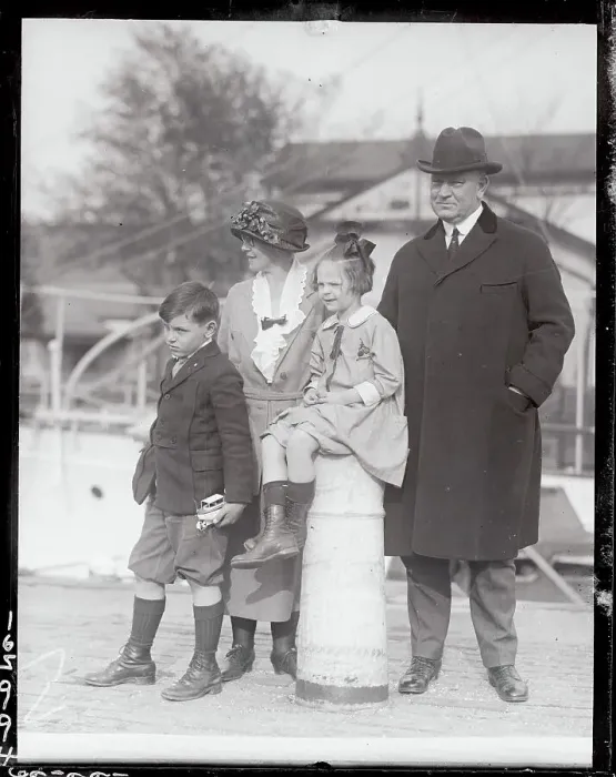 Framed Print : Portrait of Edwin Denby and His Family Framed Print : Portrait of Edwin Denby and His Family
