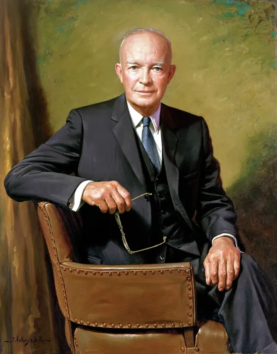 Framed Print : Portrait Of Eisenhower Framed Print : Portrait Of Eisenhower