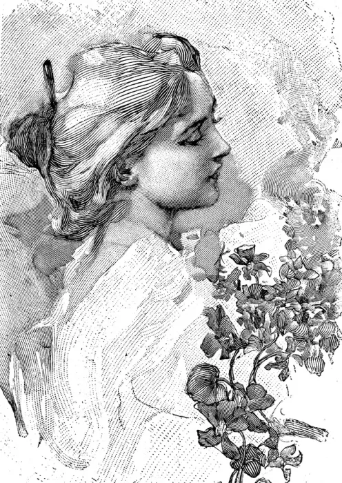 Framed Print : Portrait of elegant young lady, short hair, headshot, side view Framed Print : Portrait of elegant young lady, short hair, headshot, side view