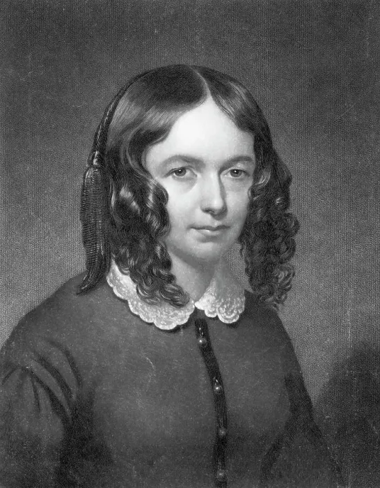 Framed Print : Portrait of Elizabeth Browning by J. Sartain Framed Print : Portrait of Elizabeth Browning by J. Sartain
