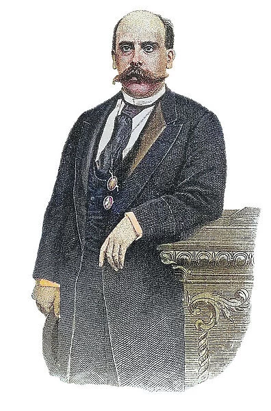 Portrait of Emilio Castelar y Ripoll (1832-1899) Spanish republican politician, and a president of the First Spanish Republic