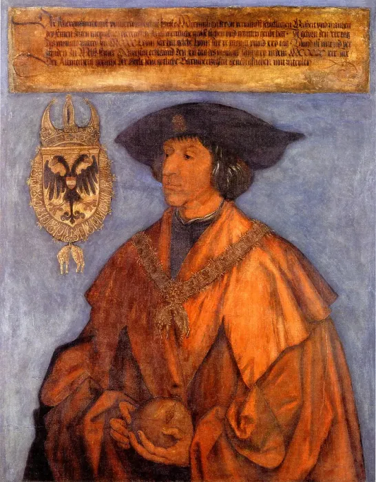 Framed Print : Portrait of Emperor Maximilian I (1459-1519), c. 1512. Artist: Dürer, Albrecht (1471-1528) Framed Print : Portrait of Emperor Maximilian I (1459-1519), c. 1512. Artist: Dürer, Albrecht (1471-1528)