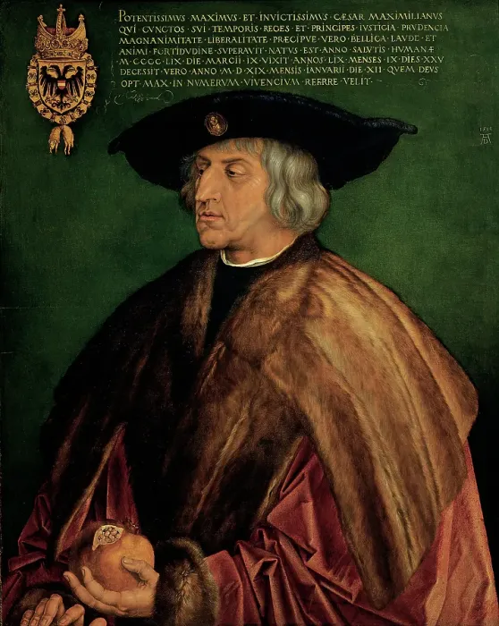 Framed Print : Portrait of Emperor Maximilian I, by Durer Albrecht, 1519, 16th Century, lime tree panel Framed Print : Portrait of Emperor Maximilian I, by Durer Albrecht, 1519, 16th Century, lime tree panel
