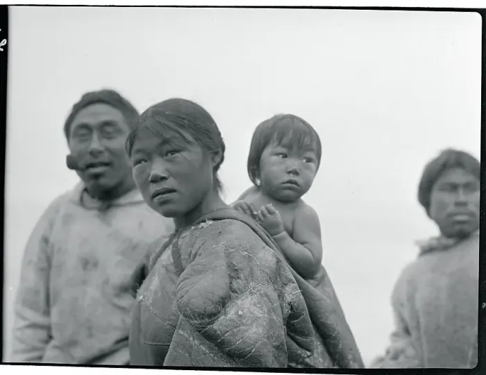 Framed Print : Portrait of Eskimo Family