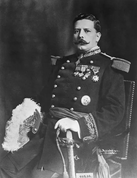 Framed Print : Portrait of Felix Diaz Wearing Uniform Framed Print : Portrait of Felix Diaz Wearing Uniform