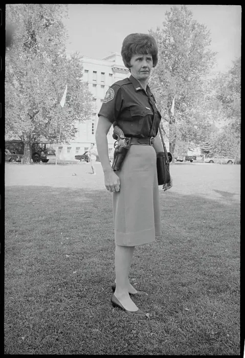 Framed Print : Portrait of a Female Deputy Sheriff