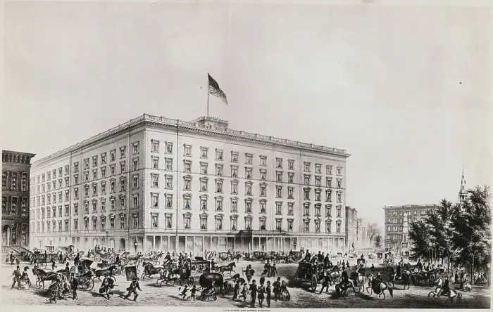 Framed Print : Portrait of Fifth Avenue Hotel Framed Print : Portrait of Fifth Avenue Hotel