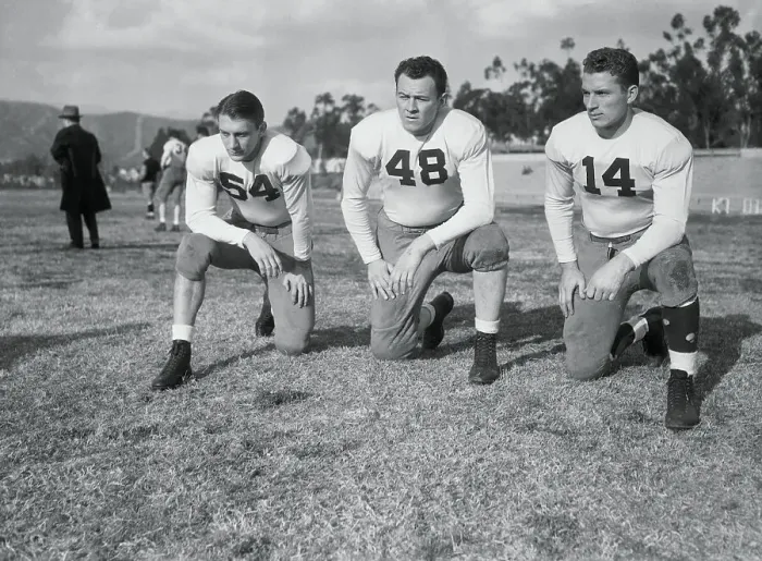 Framed Print : Portrait of Three Top Football Players Framed Print : Portrait of Three Top Football Players