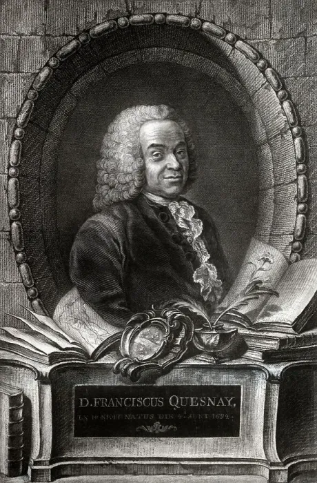 Framed Print : Portrait of Francois Quesnay Framed Print : Portrait of Francois Quesnay