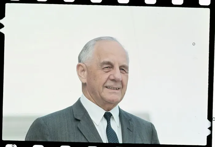 Framed Print : Portrait of Frank Carlson