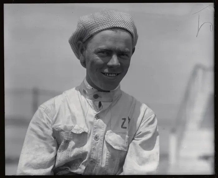 Framed Print : Portrait of Frank Lockhart