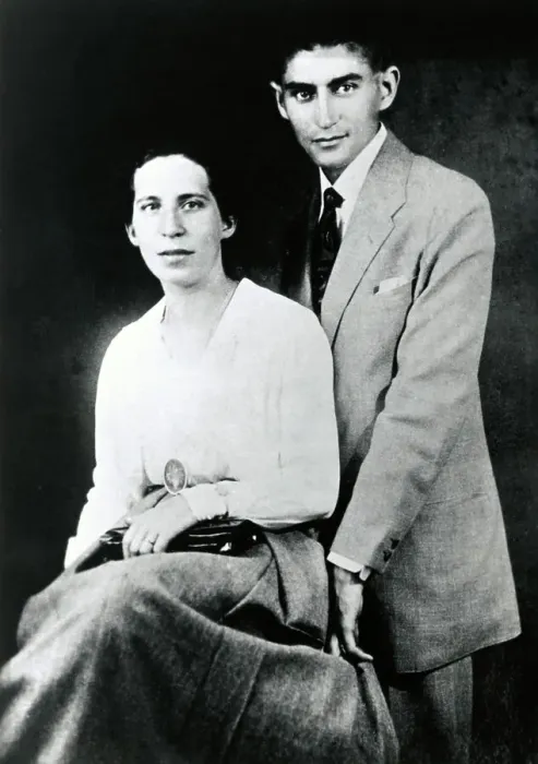 Framed Print : Portrait of Franz Kafka and Felice Bauer
