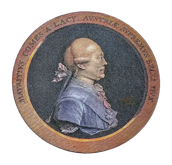 Framed Print : Portrait of Franz Moritz Graf von Lacy (1725-1801) Baltic German-born Austrian military leader, served during the reign of Maria Theresa and was a close friend to Joseph II, Holy Roman Emperor