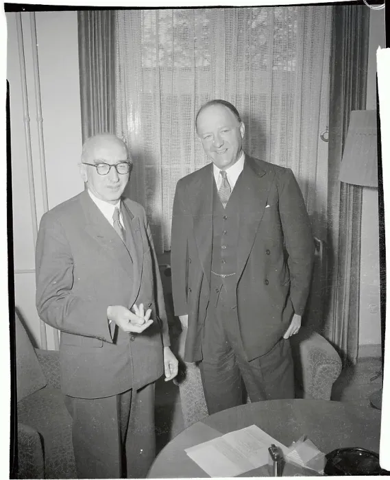 Framed Print : Portrait of Fritz Schaeffer and Richard A. Butler Framed Print : Portrait of Fritz Schaeffer and Richard A. Butler