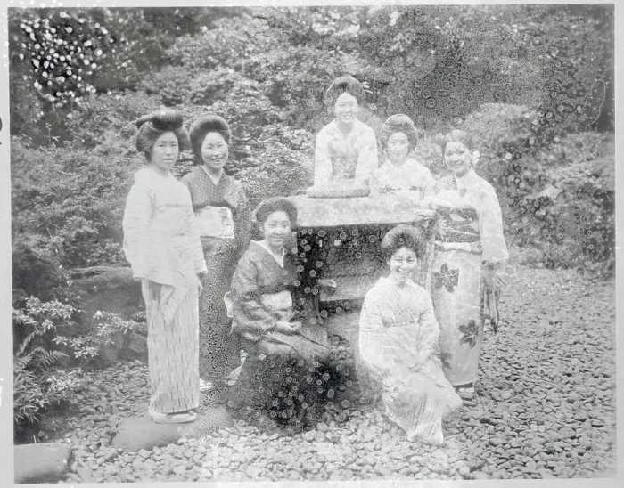 Framed Print : Portrait of Geishas
