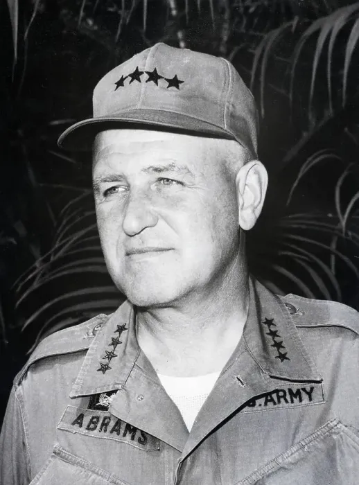 Framed Print : Portrait Of Gen. Abrams In Fatigues Framed Print : Portrait Of Gen. Abrams In Fatigues