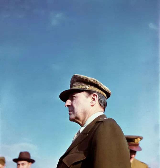 Framed Print : Portrait of General Douglas MacArthur