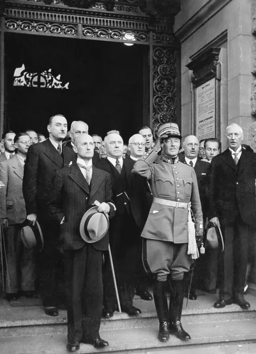 Framed Print : Portrait of General Henri Guisan Acknowledging His Citizens Framed Print : Portrait of General Henri Guisan Acknowledging His Citizens
