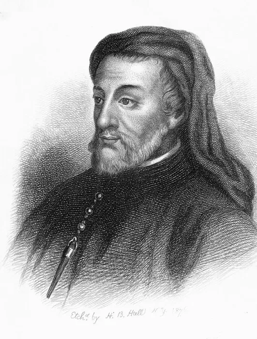 Framed Print : Portrait of Geoffrey Chaucer Framed Print : Portrait of Geoffrey Chaucer