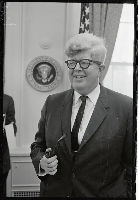 Framed Print : Portrait of George E. Reedy