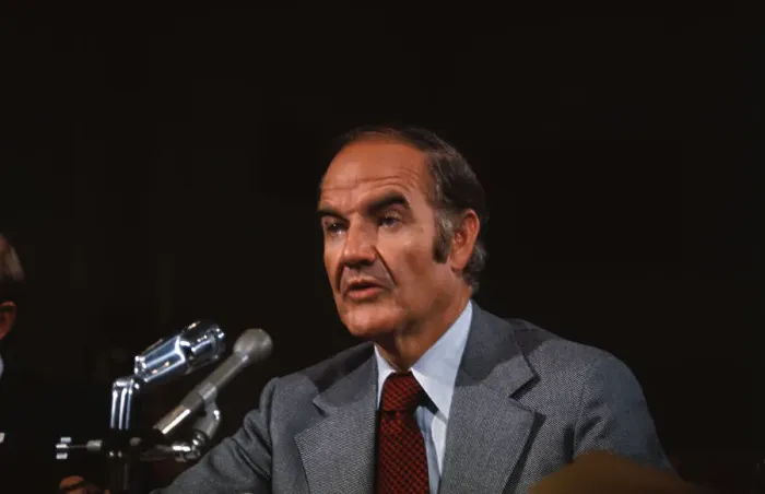 Framed Print : Portrait of George McGovern Framed Print : Portrait of George McGovern