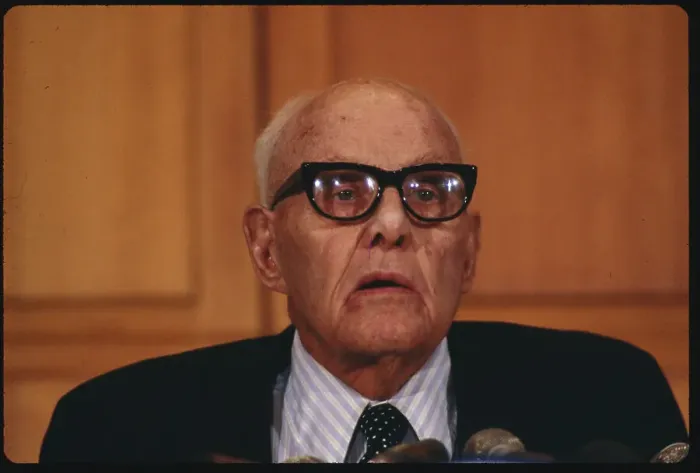 Framed Print : Portrait of George Meany