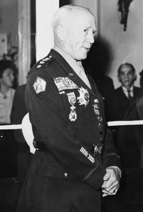 Framed Print : Portrait of George Patton