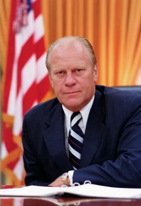 Framed Print : Portrait of Gerald Ford Framed Print : Portrait of Gerald Ford