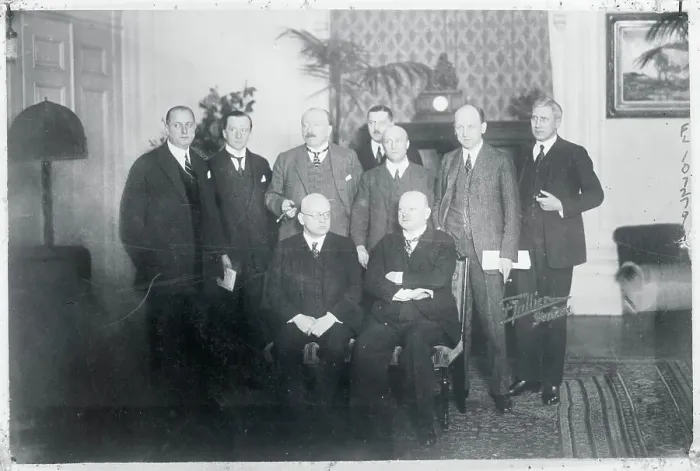 Framed Print : Portrait of German Delegation Framed Print : Portrait of German Delegation