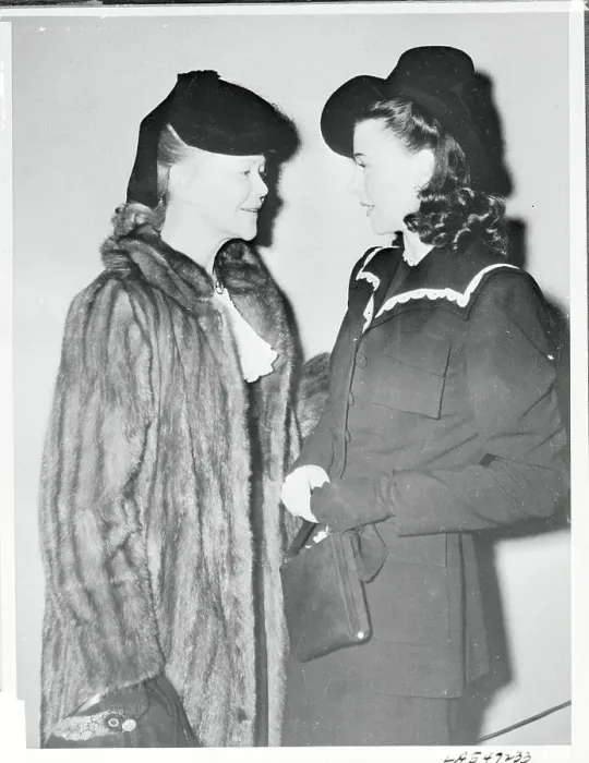 Framed Print : Portrait of Ginger Rogers with Her Mother Framed Print : Portrait of Ginger Rogers with Her Mother