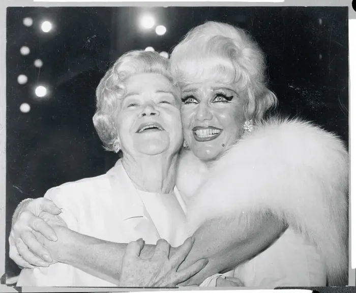 Framed Print : Portrait of Ginger Rogers with Her Mother Lela Framed Print : Portrait of Ginger Rogers with Her Mother Lela