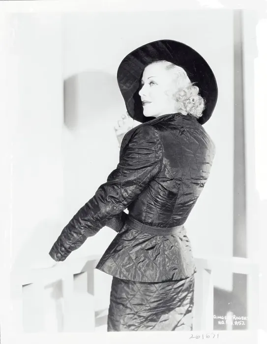 Framed Print : Portrait of Ginger Rogers Wearing Taffeta Ensemble Framed Print : Portrait of Ginger Rogers Wearing Taffeta Ensemble