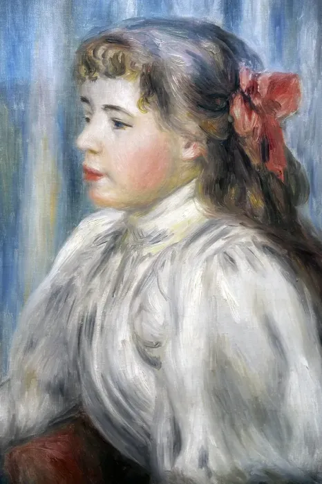 Framed Print : Portrait of a Girl, c.1892, by Renoir Framed Print : Portrait of a Girl, c.1892, by Renoir