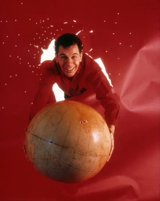 Framed Print : Portrait With Globe Framed Print : Portrait With Globe
