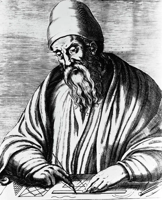 Framed Print : Portrait Of Greek Geometer Euclid Framed Print : Portrait Of Greek Geometer Euclid