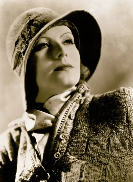 Framed Print : Portrait of Greta Garbo Wearing Hat Framed Print : Portrait of Greta Garbo Wearing Hat