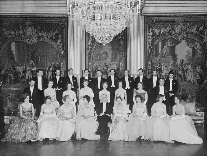 Framed Print : Portrait of Group in Formal Dress Framed Print : Portrait of Group in Formal Dress