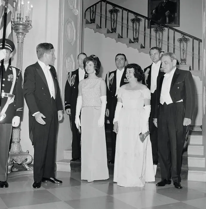 Framed Print : Portrait of Guests Attending President Kennedy's State Dinner Framed Print : Portrait of Guests Attending President Kennedy's State Dinner