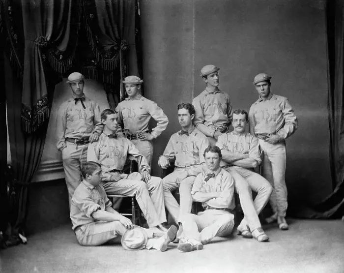 Framed Print : Portrait Of Harvard Football Team, 1875 Framed Print : Portrait Of Harvard Football Team, 1875