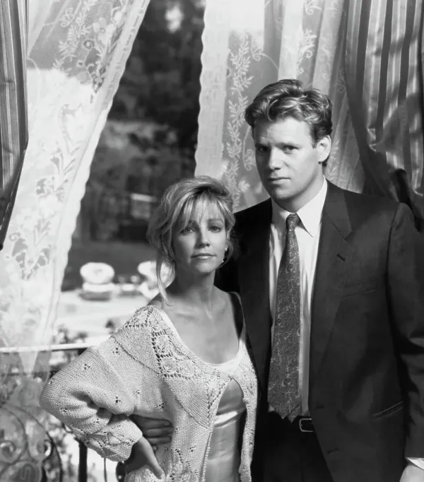 Framed Print : Portrait of Heather Locklear and Al Corley Framed Print : Portrait of Heather Locklear and Al Corley