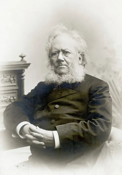 Framed Print : Portrait Of Henrik Ibsen Norwegian Framed Print : Portrait Of Henrik Ibsen Norwegian