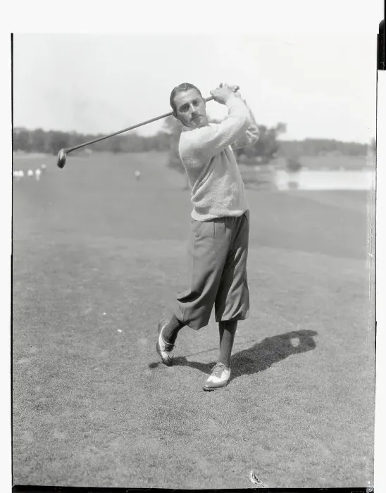 Framed Print : Portrait of Henry Ciuci Swinging Golf Club Framed Print : Portrait of Henry Ciuci Swinging Golf Club