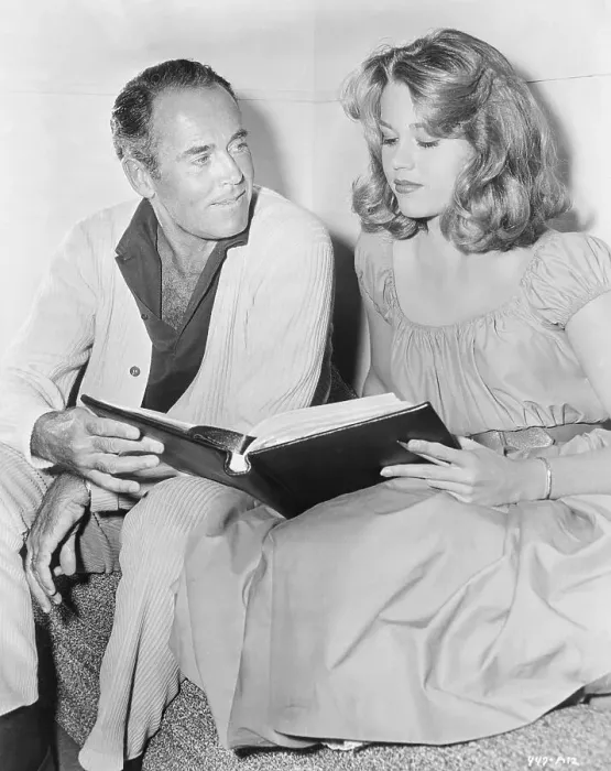 Framed Print : Portrait of Henry and Jane Fonda Framed Print : Portrait of Henry and Jane Fonda