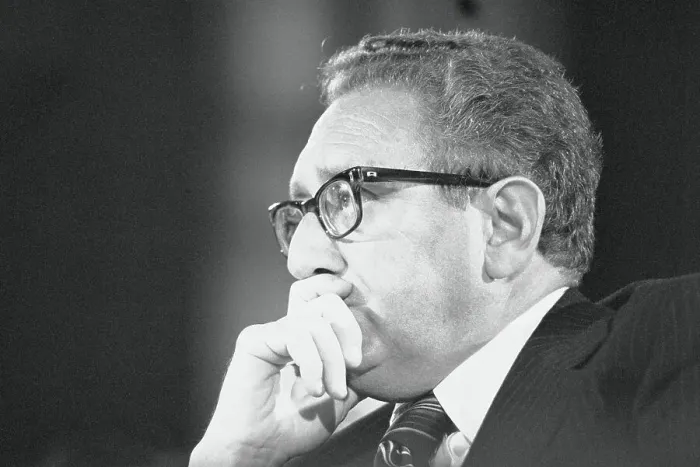 Framed Print : Portrait of Henry Kissinger Framed Print : Portrait of Henry Kissinger